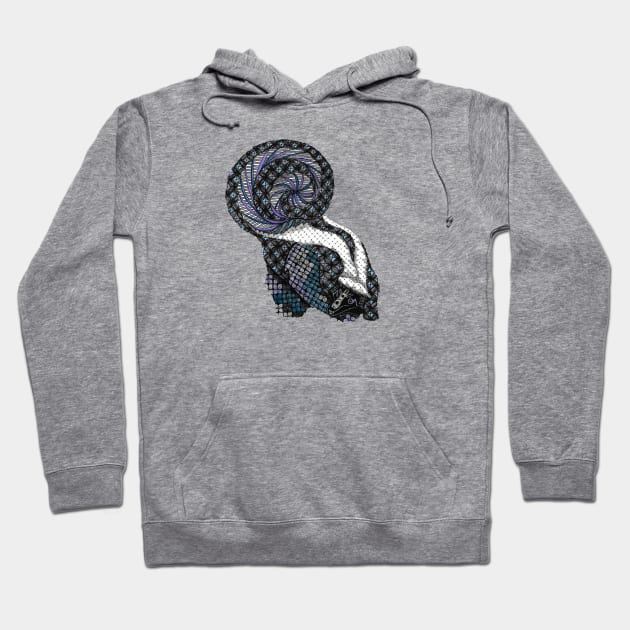 Skunk Totem Animal Hoodie by FreeSpiritMeg